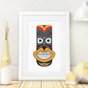 Ethnic Tribal Masks Canvas Print