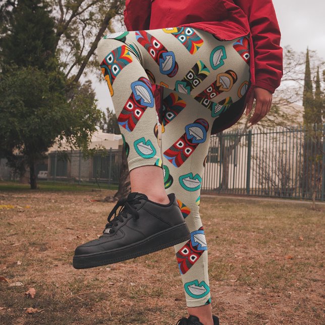 Ethnic Tribal Masks Leggings (Creator Uploaded)