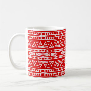 Ethnic Tribal Motifs Striped Pattern Coffee Mug