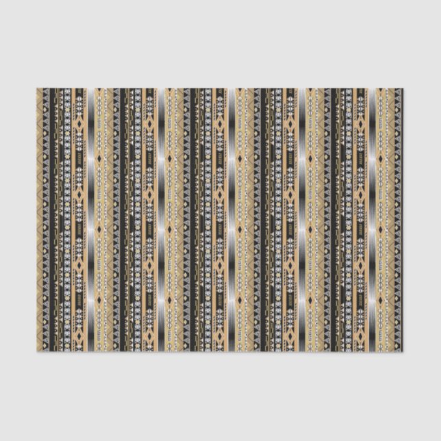 Ethnic , tribal, ornament tissue paper (Front)