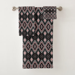 Ethnic Tribal Pattern Bath Towel Set