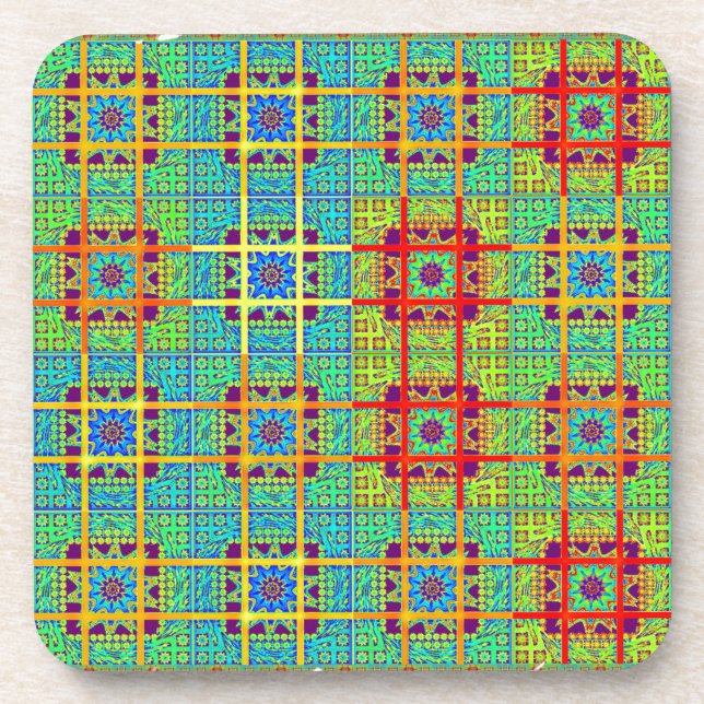 Ethnic tribal pattern.jpg coaster (Front)