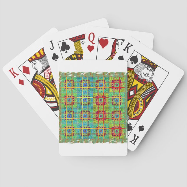 Ethnic tribal pattern.jpg playing cards (Back)