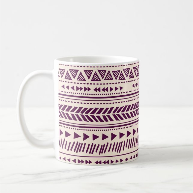 Ethnic tribal: seamless geometric pattern. coffee mug (Left)