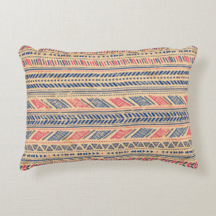 Ethnic tribal vintage seamless pattern decorative cushion