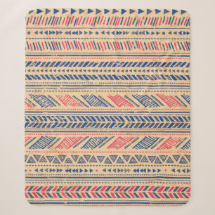 Ethnic tribal vintage seamless pattern sherpa blanket