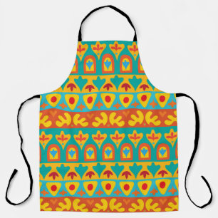 Ethnic Vintage Garden Seamless Background Apron