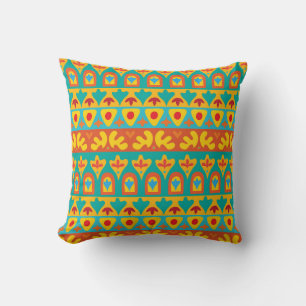 Ethnic Vintage Garden Seamless Background Cushion