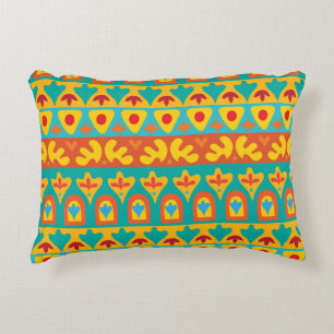 Ethnic Vintage Garden Seamless Background Decorative Cushion