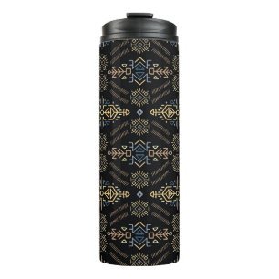 Ethnic Vintage: Hand Drawn Seamless Pattern Thermal Tumbler