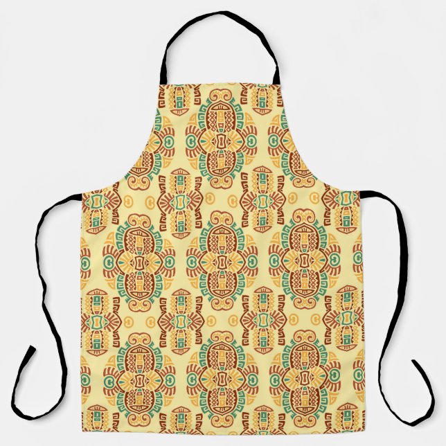 Ethnic Vintage Trend: Bohemian Seamless Tile Apron (Front)