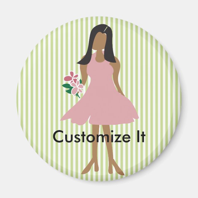 Ethnic Wedding Female Magnet (Front)