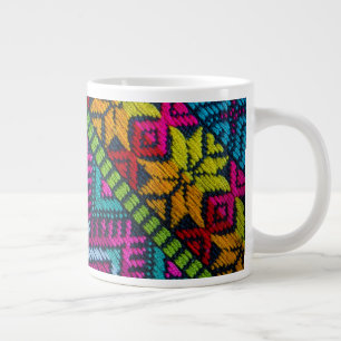 Ethnic Woven Threads Large Coffee Mug