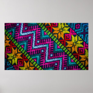 Ethnic Woven Threads Poster