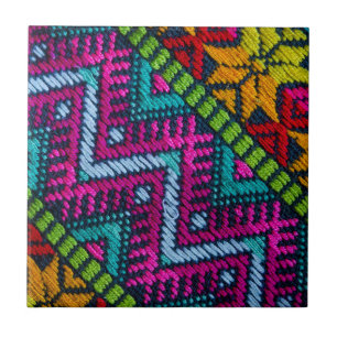 Ethnic Woven Threads Tile