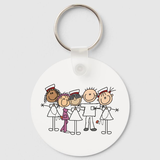ethnicnurses344.png key ring (Front)
