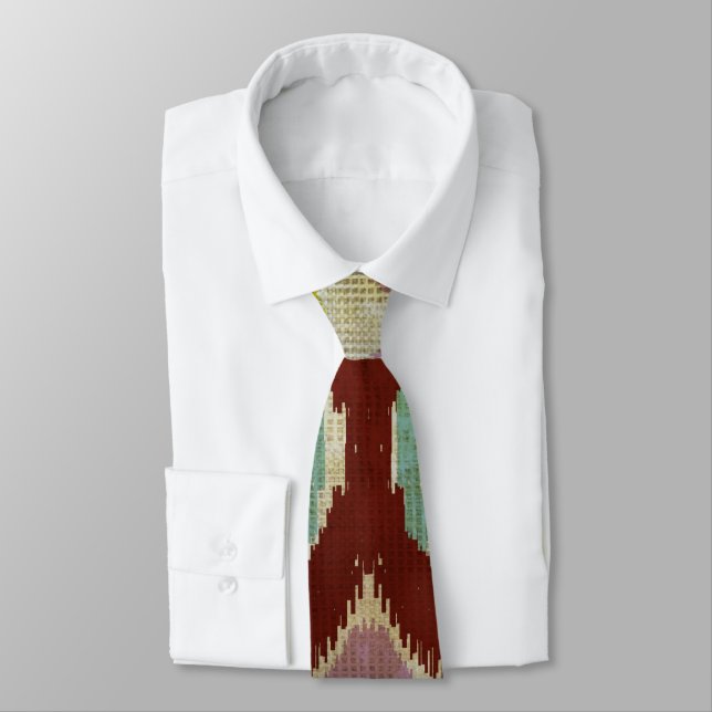ethnisches ikat vintage design tie (Tied)