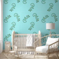 Ethno Gecko With Spirals And Dots 5