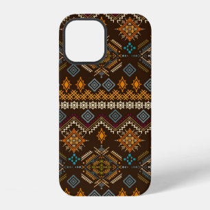 Ethno seamless pattern. Ethnic boho ornament. Trib iPhone 12 Case