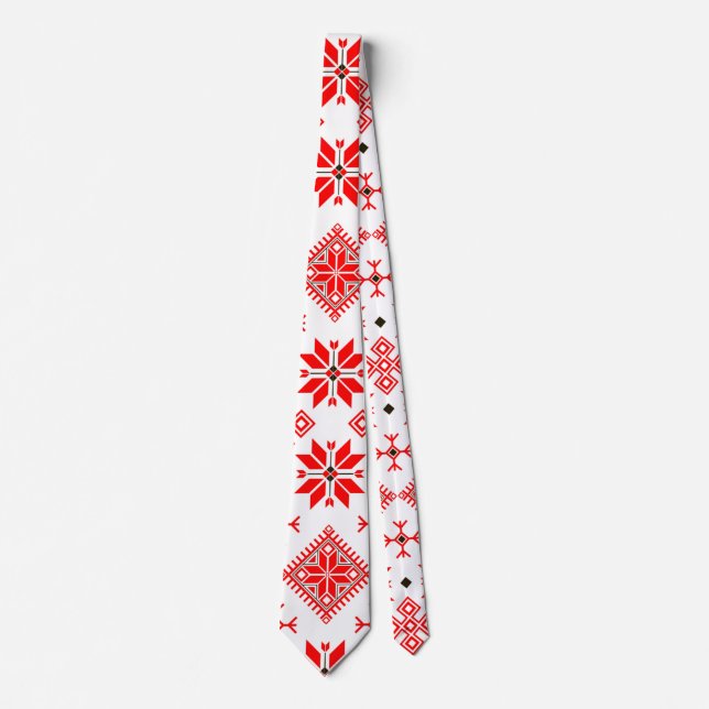 Ethno Slavic Motive Tie (Front)
