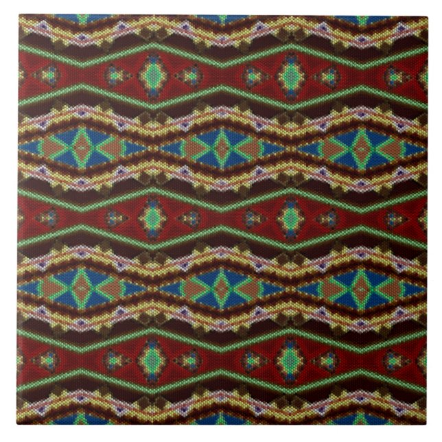 Ethno-style of Native Americans. Tile (Front)