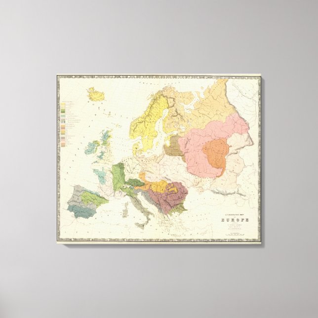 Ethnographic, Europe Canvas Print (Front)