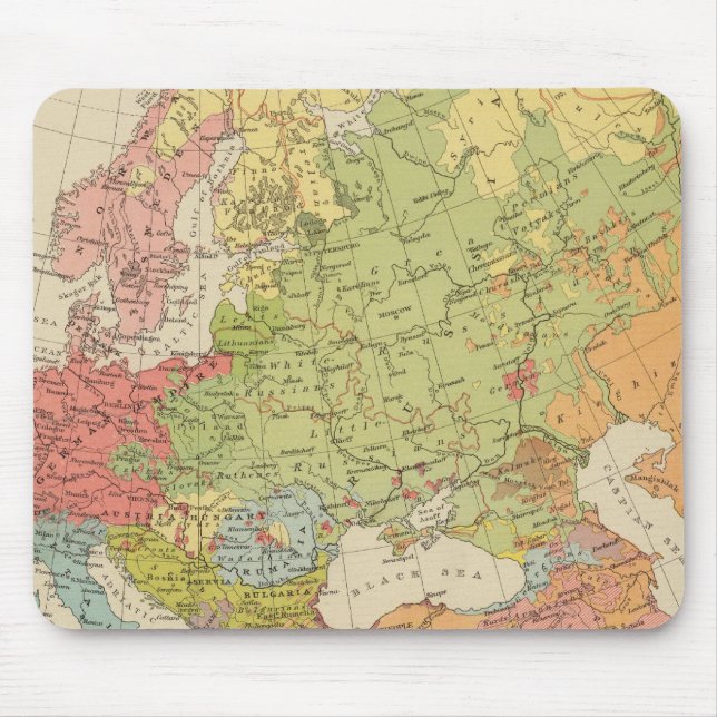 Ethnographic Europe Mouse Mat (Front)
