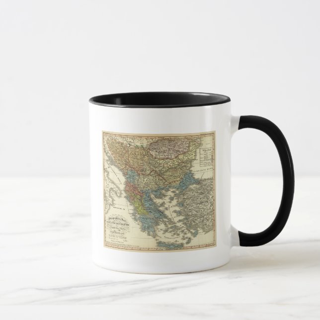 Ethnographic Map of Ottoman Empire Mug (Right)