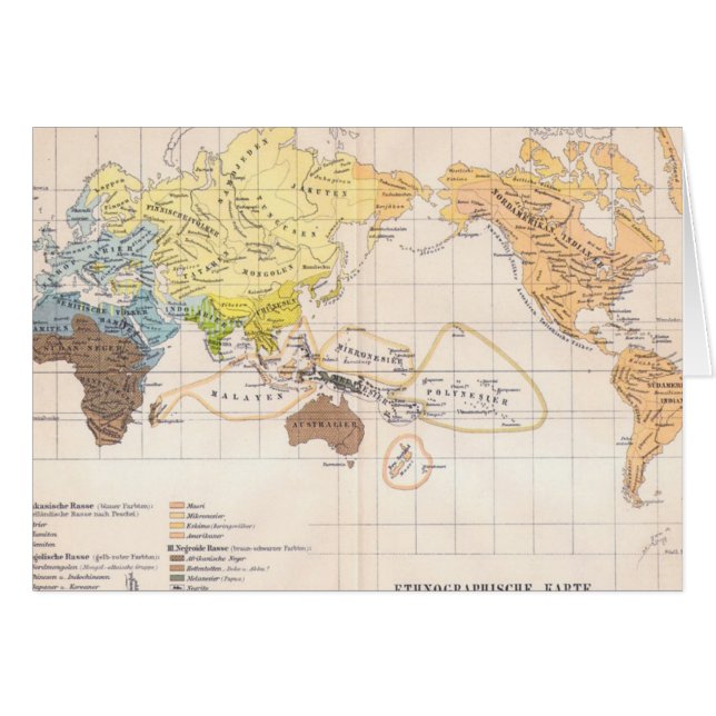 Ethnographic Map of the World (Front Horizontal)