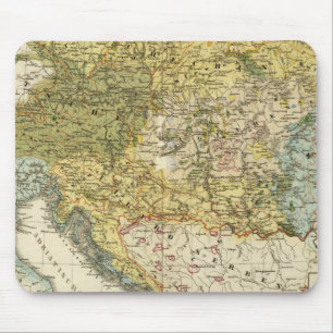 Ethnography Map of Europe Mouse Mat