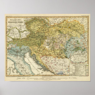 Ethnography Map of Europe Poster