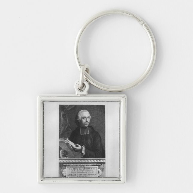 Etienne Bonnot de Condillac Key Ring (Front)