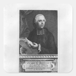 Etienne Bonnot de Condillac Square Sticker
