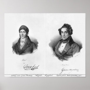 Etienne Mehul  and Giacomo Meyerbeer Poster