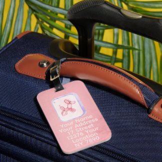 Etiqueta Para Maletas Cute Pink Balloon Dog Minima Luggage Tag