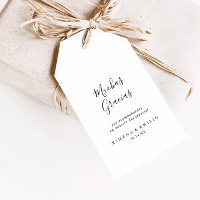 Etiquetas de Regalos de Boda Minimalista