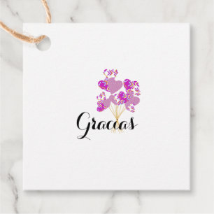 Etiquetas Para Recuerdos Tarjetas agradecimiento Favour Tags