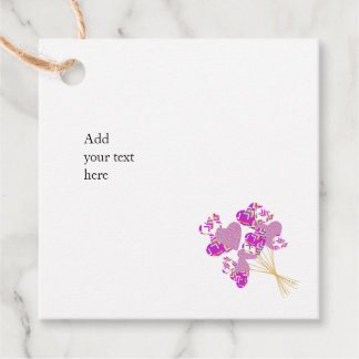 Etiquetas para regalos con globos geométricos favour tags