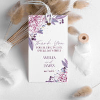 Étiquettes-cadeau Elegant Purple Lilac Lavender Fl
