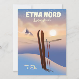 Etna Nord Linguaglossa Ski poster