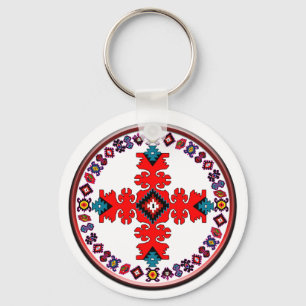 etno cross metal print trifold wallet laptop sleev key ring