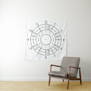 eto clock tapestry