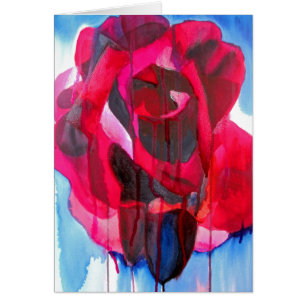 Etoile de Holland modern rose original art