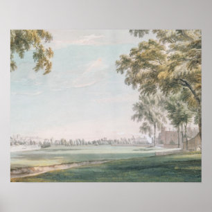 Eton College and Windsor from the Playing Fields Poster