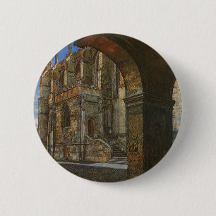 Eton College Chapel by Anna Alma Tadema 6 Cm Round Badge