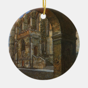 Eton College Chapel by Anna Alma Tadema Ceramic Tree Decoration
