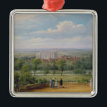 Eton College from the terrace of Windsor Castle Metal Tree Decoration<br><div class="desc">Eton College from the terrace of Windsor Castle | by Richard Bankes Harraden | Art Location: Private Collection | English Artist | Image Collection Number: BAL9987</div>