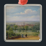 Eton College from the terrace of Windsor Castle Metal Tree Decoration<br><div class="desc">Eton College from the terrace of Windsor Castle | by Richard Bankes Harraden | Art Location: Private Collection | English Artist | Image Collection Number: BAL9987</div>