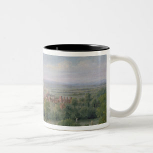 Eton College from the terrace of Windsor Castle Two-Tone Coffee Mug