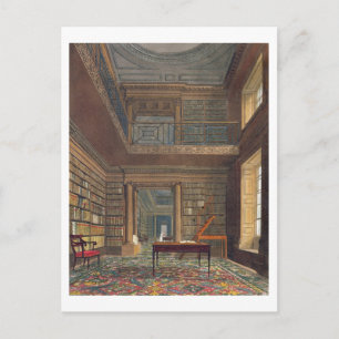 Eton College Library, from 'History of Eton Colleg Postcard